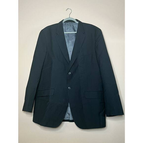 Louis Raphael Comfort Fit Suit Separate Jacket black Sz 46L two button vent - Picture 11 of 12